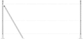 vidaXL Στύλος Περιφράξεων 13 pcs Ασημί Ατσάλι