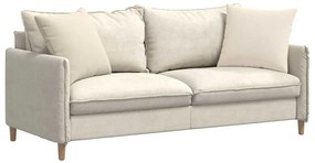 vidaXL Μαξιλάρι Καναπέ 2 pcs Μπεζ 50 x 50 cm ύφασμα