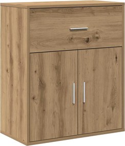 vidaXL Πλαϊνό γραφείο Artisan Oak 60 x 31 x 70 εκ Επεξεργασμένο Ξύλο