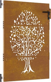 vidaXL Πύλη Κήπου 85 x 150 cm Ατσάλι με Επικάλυψη Πούδρας Κλειδώσιμο