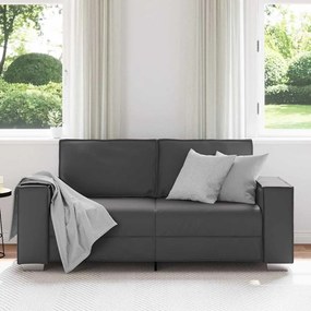 vidaXL Καναπές Loveseat 180 εκ με μαξιλάρι Γκρι Τεχνητό δέρμα
