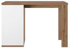 Insi Otello τραπέζι ψηλό bar 136x60x91εκ. Helvezia Oak / Λευκό  0021.GM22