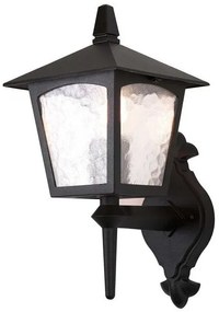 Απλίκα Φωτιστικό Τοίχου E27 60W IP23 Μαύρο York BL5-BLACK Elstead BL5-BLACK Μαύρο