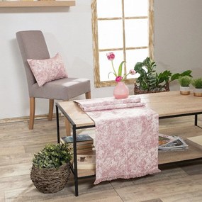 Τραβέρσα Meazza 06 Pink Teoran 45X180 Cotton-Polyester