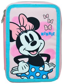 Κασετίνα Διπλή Γεμάτη (18x15x4) Gim Minnie Polka Dot Powder