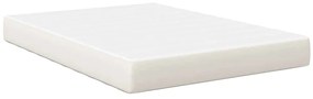vidaXL Στρώμα Κρεβατιού με στρώμα Κρεμ 160 x 200 cm ύφασμα