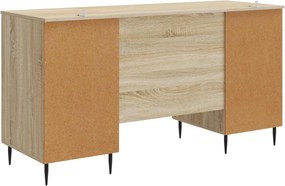 vidaXL Γραφείο Sonoma Δρυς 142,5 x 50 x 75 εκ. Επεξεργασμένο Ξύλο