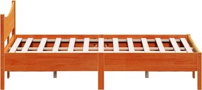 vidaXL Σκελετός Κρεβ. Χωρίς Στρώμα Καφέ Κεριού 120x200 εκ Μασίφ Πεύκο