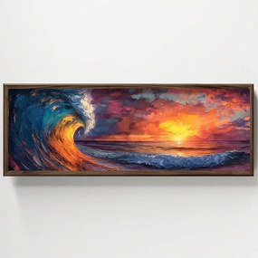 Κάδρο 856EVL1570 120x3,5x40cm Multi Wallity Horizontal Mdf, Wood