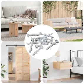 vidaXL Βίδα 12 pcs Ασημί 9,8 x 35 mm Σίδερο