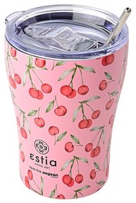 Estia 01-16876 Θερμος Coffee mug Save the Aegean 350ml, Cherry Rose