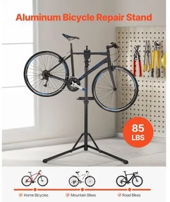VEVOR Bike Repair Stand 85 lb Adjustable Bicycle Maintenance Rack with Tool Tray