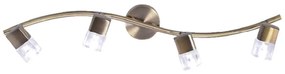 Φωτιστικό Spot Luminairies 0901064GAB Bronze Metal, Glass