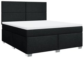 ΚΡΕΒΑΤΙ BOXSPRING ΜΕ ΣΤΡΩΜΑ ΜΑΥΡΟ 180X200 ΕΚ. ΥΦΑΣΜΑΤΙΝΟ 3290562