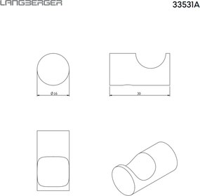 Langberger 33531A Chrome - Άγκιστρο