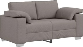 vidaXL Καναπές 2 pcs Taupe 219 x 80 x 82 εκ ύφασμα