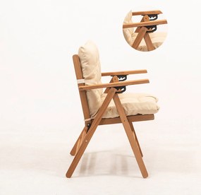 Garden Table &amp; Chairs Set (3 Pieces) My025 Natural
Cream