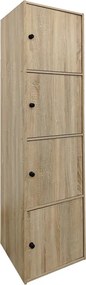 Ντουλάπι-στήλη Gabino pakoworld σε sonoma απόχρωση 40x39x158εκ