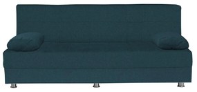 Καναπές Κρεβάτι Τριθέσιος LAURA Μπλε 190x75x80cm