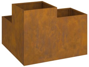 vidaXL Κήπος Γλάστρα 100x100x60 εκ. Από ανθεκτικό ατσάλι