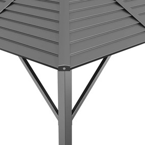 vidaXL Κιόσκι με Οροφή Ανθρακί 3 x 3 μ.