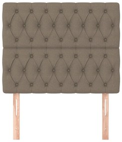 Κεφαλάρια Κρεβατιού 2 τεμ. Taupe 100x7x78/88 εκ. Υφασμάτινο - Μπεζ-Γκρι