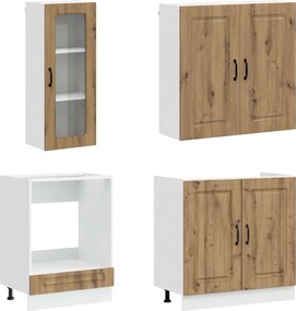vidaXL Μονάδα κουζίνας KALMAR 8 pcs Artisan Δρυς Επεξεργασμένο Ξύλο