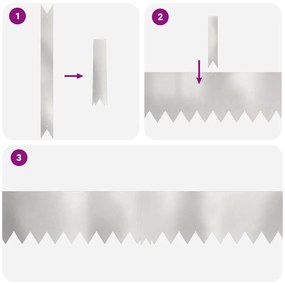 vidaXL Περίγραμμα γκαζόν 30 pcs Ασημί 100 x 0.05 x 20 εκ