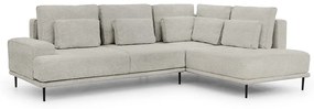 Γωνιακός καναπές Κρεβάτι Niki, γκρί ανοιχτό 277x93x200cm-Δεξιά γωνία-BOG4587