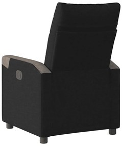 vidaXL Πολυθρόνα Ανακλινόμενη Ηλεκτρική Μαύρη Υφασμάτινη