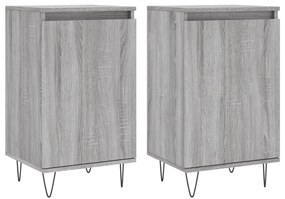 vidaXL Ντουλάπια 2 τεμ. Γκρι Sonoma 40x35x70 εκ. Επεξεργασμένο Ξύλο