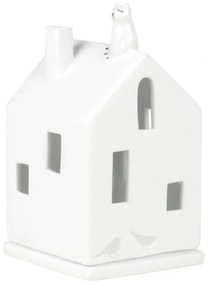 Κηροπήγιο Για Ρεσώ Cat RD0016221 7x7x13cm White Raeder Πορσελάνη