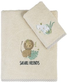 Βρεφικές Πετσέτες (Σετ 2τμχ) Nima Safari Friends 400gsm