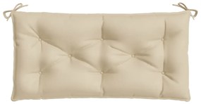 vidaXL Μαξιλάρι Πάγκου Κήπου Μπεζ 100x50x7 εκ. Ύφασμα Oxford