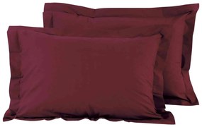 Μαξιλαροθήκες Σετ 2τμχ 1014 Best Colors Bordo Das Home 50Χ70 100% Βαμβάκι