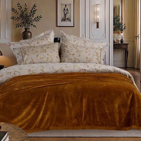 Κουβέρτα Βελουτέ Υπέρδιπλη (230x240) Nef-Nef Homeware Elements Velosso Camel