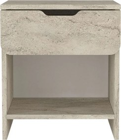 Κομοδίνο Mida Megapap χρώμα travertine 45x40x52εκ.
