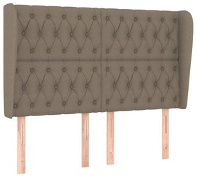 vidaXL Κεφαλάρι με Πτερύγια Taupe 163x23x118/128 εκ. Υφασμάτινο