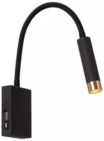 Φωτιστικό Επίτοιχο Lucide 03246-03-30 ALEC Μαύρο Ματ (Black Mat) 2700 K