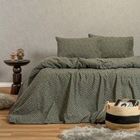 Σετ Σεντόνια Φανελένια King Size Με Λάστιχο 180x200+30εκ. Elise Blue Winter Line Melinen 20005103