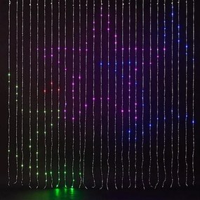 756 smart mini led κουρτίνα 5V με έλεγχο προγράμματος μέσω εφαρμογής &amp; μετασχηματιστής ΙΡ44