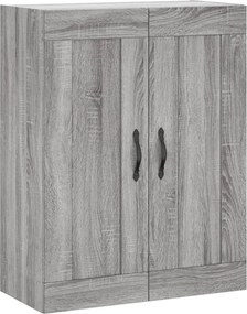 vidaXL Ντουλάπι Γκρι Sonoma 69,5 x 34 x 180 εκ. Επεξεργασμένο Ξύλο