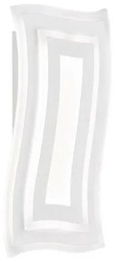 Απλίκα Φωτιστικό Τοίχου Gorden Λευκό 43x22 30330 Fischer Honsel-30330-Λευκό 30330