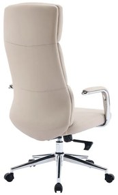 Καρέκλα γραφείου διευθυντή Bendona pu σε μπεζ απόχρωση 71x78x119-127εκ 71x78x119 εκ.