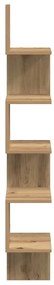 vidaXL Γωνιακό ράφι τοίχου Δρυς τεχνίτης 20x20x127,5 cm