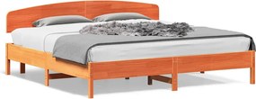 vidaXL Σκελετός Κρεβ. Χωρίς Στρώμα Καφέ Κεριού 180x200 εκ Μασίφ Πεύκο