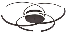 Φωτιστικό Οροφής - Πλαφονιέρα 6111-B Led 46W 3CCT 5060lm 60cm Black Inlight