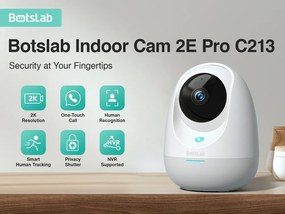 BOTSLAB smart κάμερα C213, 3MP/2K, WiFi &amp; LAN, 360° PTZ, SD