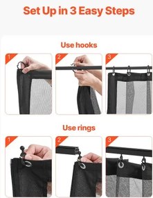 VEVOR Replacement Mesh Gazebo Netting Screen for 10x13x6.8 ft Patio, Net Only