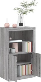 vidaXL Nτουλάπι Βοηθητικό με Φώτα LED Γκρι Sonoma Επεξεργασμένο Ξύλο